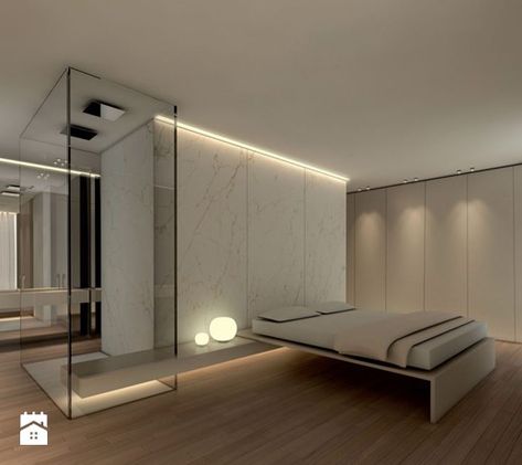 Interior design - Camera da letto media - stile Minimal. Progetti e arrangiamenti dei migliori designer. Vere ispirazioni per ognuno, per chi conta il buon gusto e le soluzioni straordinarie usate nella progettazione e decorazione d'interni. Guarda le foto! Room Decor For Christmas, Luxury Room Decor, Home Decor Business Ideas, Decor Business Ideas, Modern Hotel Room, Studio Camera, Home Decor Business, Case Minimal, Minimal Bedroom