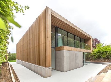 RIBA North East Awards shortlist Wood And Concrete House, Wood And Concrete Architecture, Wood Facade, Timber Architecture, House Design Exterior, Concrete Architecture, Wood Building, Modern Villa Design, Concrete Home