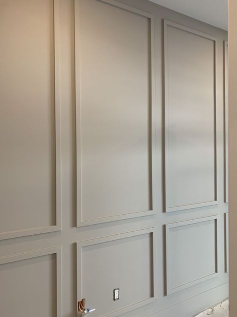 Modern Wall Paneling Ideas, Wall Paneling Ideas, Front Hall Closet, Wall Molding Design, Paneling Ideas, Living Room Panelling, Modern Wall Paneling, Interior Design Wall, Wall Moulding