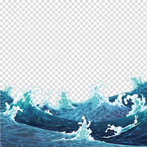 Sea Illustration Art, Waves Sketch, Waves Cartoon, Wave Drawing, Sea Illustration, Wave Illustration, Water Illustration, Beach Illustration, Blue Artwork