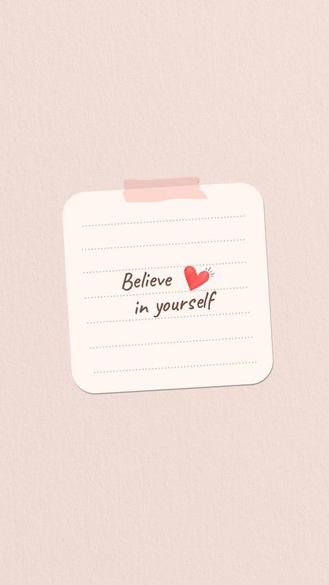 Believe in yourself quote Facebook story template | premium image by rawpixel.com / Wan Iphone Wallpaper Cute Girly, Wallpaper Cute Girly, Love Yourself Aesthetic, Heart Wallpaper Iphone, Love Yourself First Quotes, Iphone Wallpaper Cute, Phone Widget, Facebook Story, Believe In Yourself Quotes