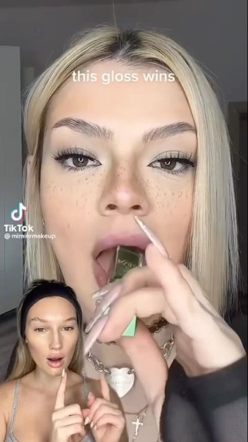 Meredith Duxbury on Instagram: "SOLD OUT GREEN GLOSS 😱🫢 Ib: @mimiermakeup" Meredith Duxbury, Makeup, Green, On Instagram, Beauty, Instagram, Make Up