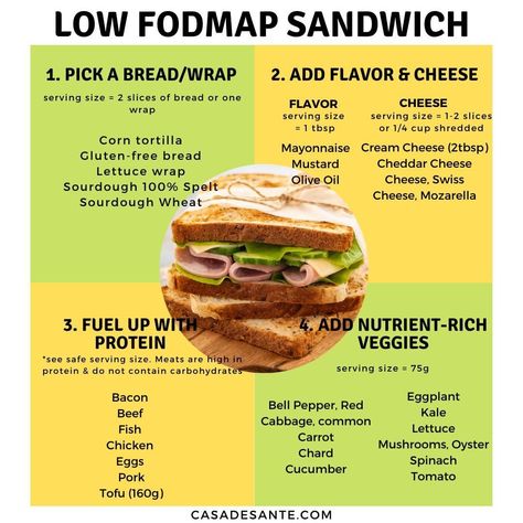 Healthy Snacks Low Fodmap, Low Fodmap Work Lunch, Low Fodmap Wraps, Low Fodmap Sandwich Ideas, Low Food Map Meals, Lowfod Map Lunch Ideas, Fodmap Diet Meals, Low Fodmap Sandwiches, Easy Low Fodmap Meals