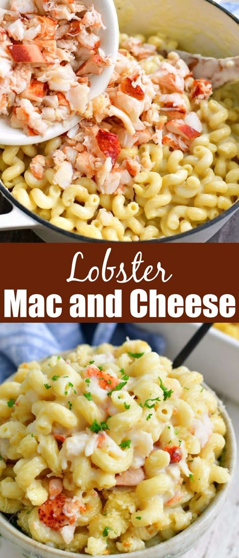 Crockpot Lobster Mac And Cheese, Lobster Crab And Shrimp Mac And Cheese, Easy Lobster Mac And Cheese, Lobster Macaroni And Cheese, Creamy Lobster Mac And Cheese Recipe, Lobster Mac And Cheese Recipe Easy, Recipes With Lobster Meat, Crab Meat Mac And Cheese, Lobster Meat Recipes