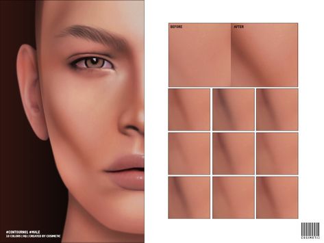 The Sims Resource - Male Masculine Contour | N01 Sims 4 Cc Male Skin Texture, Sims 4 Male Contour Cc, Sims 4 Cc Male Chin Preset, Sims Cc Male Makeup, Ts4 Contour Cc, Sims 4 Male Contour, Sims 4 Cc Face Contour, Sims 4 Cc Jawline Presets Male, Masculine Cc Sims 4