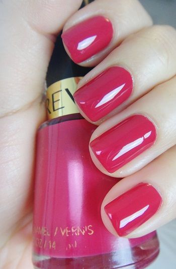 Revlon "Cherries in the Snow." This particular shade made its debut in wait for it... 1953!!!this color is perfect! Looks amazing on everyone!!!! Pink Nails Shades, Revlon Cherries In The Snow, Cherries In The Snow, Revlon Nail Polish, Hand Nails, Awesome Nails, Nail Colours, Nail Styles, Nail Nail