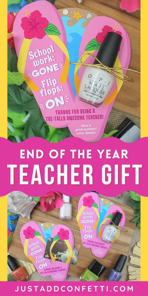 Teacher Nails, Salon Gift Card, Appreciation Gifts Diy, Nail Polish Gift, Teacher Treats, Teacher Appreciation Gifts Diy, Best Teacher Gifts, End Of School Year, School Teacher Gifts