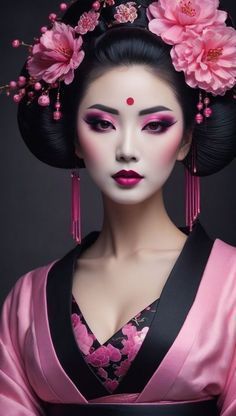 Make Asiatica, Geisha Makeup Halloween, Geisha Girl Tattoo, Poses Art Reference, Japanese Geisha Drawing, Girl Tattoo Ideas, Geisha Artwork, Geisha Makeup, Geisha Hair