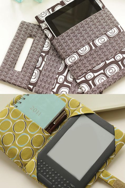 Tech Pocket & Portfolio Sewing Pattern Diy Tablet Case, Tech Pouch, Kindle Sleeve, Kindle Cover, Diy Bags, Kindle Case, Tablet Cover, Tablet Sleeve, Notebook Cover