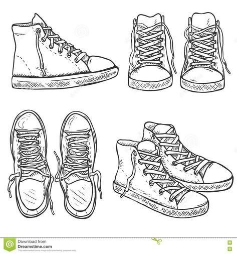 Shoes From Front View, Front View Drawing, Drawing Shoes, Feet Drawing, Hair Stenciling, Shoes Drawing, Front View, Art Inspiration Drawing, Royalty Free Photos