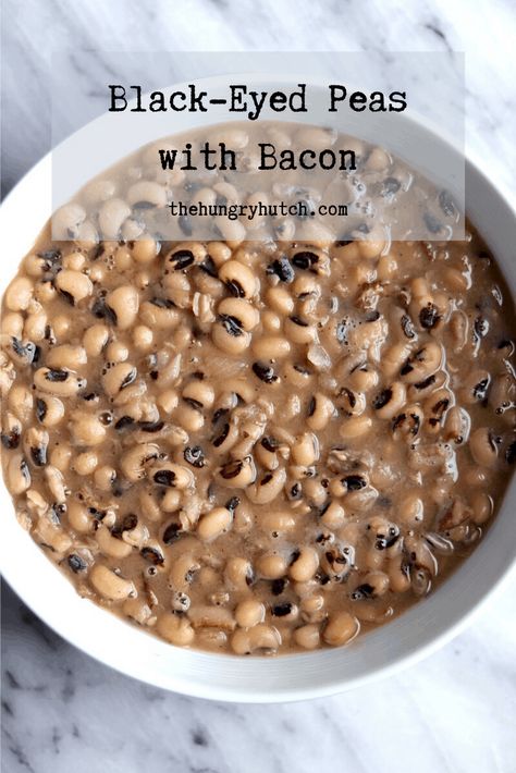 Black-Eyed Peas Recipe | The Hungry Hutch Back Eyed Peas Recipe, Black Eyed Peas Recipe Crock Pot Bacon, Frozen Black Eyed Peas Recipe, Black Eyed Peas Recipe Bacon, Black Eyed Peas Southern, Fresh Black Eyed Peas Recipe, Black Eyed Peas New Years, Southern Style Black Eyed Peas, Best Black Eyed Peas