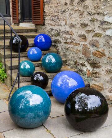 Spillway Waterfall, Garden Spheres, Gazing Balls, Campania International, Garden Balls, Concrete Statues, Bowling Balls, Gazing Ball, Concrete Garden