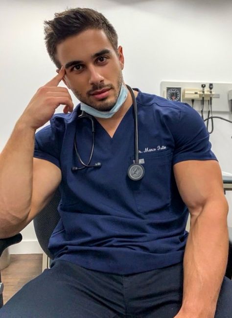 Dr Mike, Male Doctor, Men Sport Pants, Male Nurse, Men Kissing, Workout Chart, Dear Future Husband, Gym Workout Videos, Men In Uniform