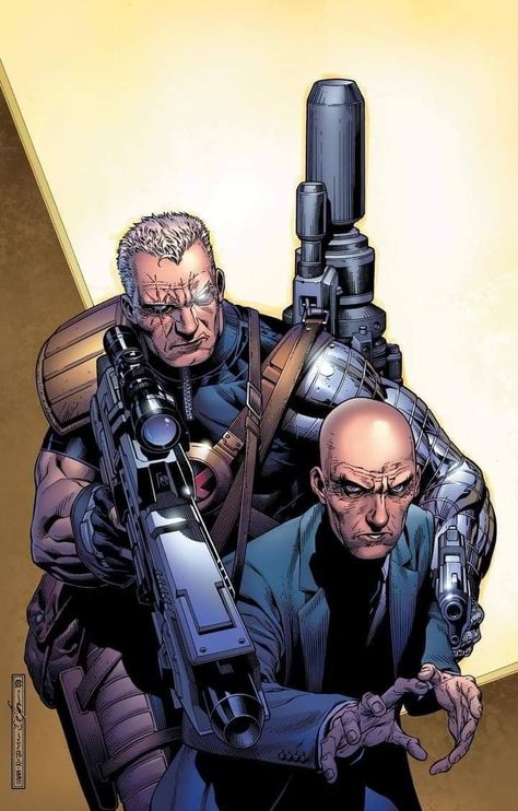 Cable and Professor Xavier Art by Jim Cheung Jim Cheung, Professor Xavier, X Factor, Marvel X, Comic Illustration, Xmen, Comic Covers, Marvel Superheroes, X Men