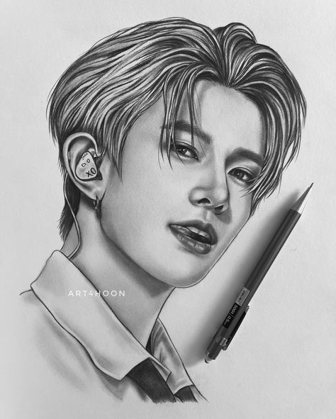 Sketchbook Art Inspiration, Kpop Guys, Art Sketchbook, Line Art, Sketch Book, Art Drawings, Art Inspiration, Male Sketch, Fan Art