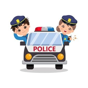 Premium Vector | Cute chibi kawaii characters. Police Birthday Cakes, Police Stickers, Batman Comic Cover, Cartoons Dp, Police Costume, Police Party, Frozen Invitations, Police Birthday, Police Patrol