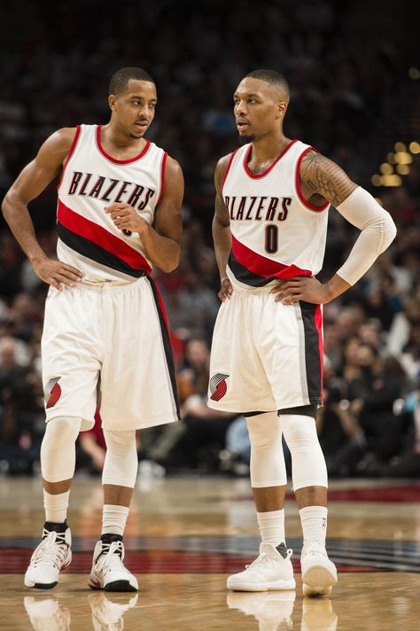 #3 CJ McCollum & #0 Damian Lillard Cj Mccollum, Mvp Basketball, Portland Blazers, Basketball Highlights, I Love Basketball, Damian Lillard, Carmelo Anthony, Nba Wallpapers, Nba Logo