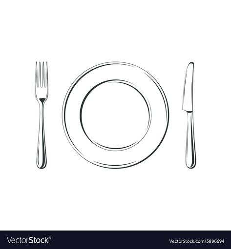 Knife And Fork Illustration, Background Simple, Simple Icon, Single Image, Adobe Illustrator, White Background, Vector Images, Vector Free, Vector Illustration