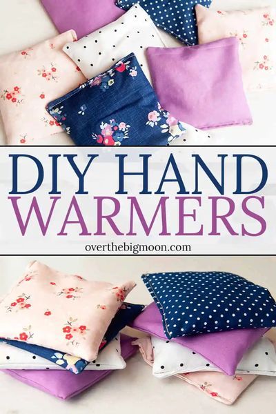 DIY Hand Warmers - a simple step by step tutorial showing how to make these hand warmers by hand or with your Cricut Maker! From overthebigmoon.com #handwarmers #diyhandwarmers Diy Hand Warmers, Sewing Classes For Beginners, Sewing To Sell, Visual Memory, Beginner Sewing, Beginner Sewing Projects Easy, Sewing Stitches, Sewing Class, Sewing Lessons