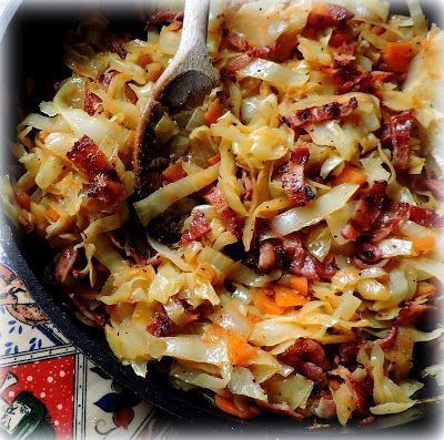 Fried Cabbage with Bacon & Onions Cabbage Fried, Fried Cabbage With Bacon, Keto Cabbage, Cabbage With Bacon, Fried Cabbage Recipes, Southern Fried Cabbage, Bacon Fried Cabbage, Cabbage And Noodles, Fall Meals