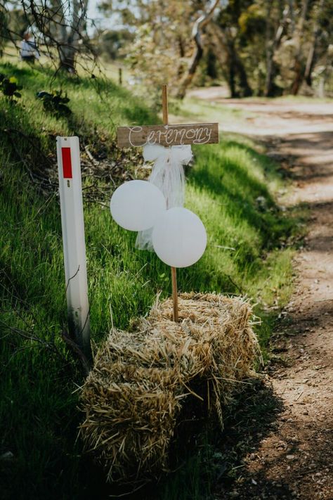 Paddock Wedding Ceremony, Paddock Wedding, Rustic Ceremony, Ceremony Sign, Ceremony Signs, Future Dreams, Outdoor Wedding Ceremony, Pallet Wood, Farm Wedding