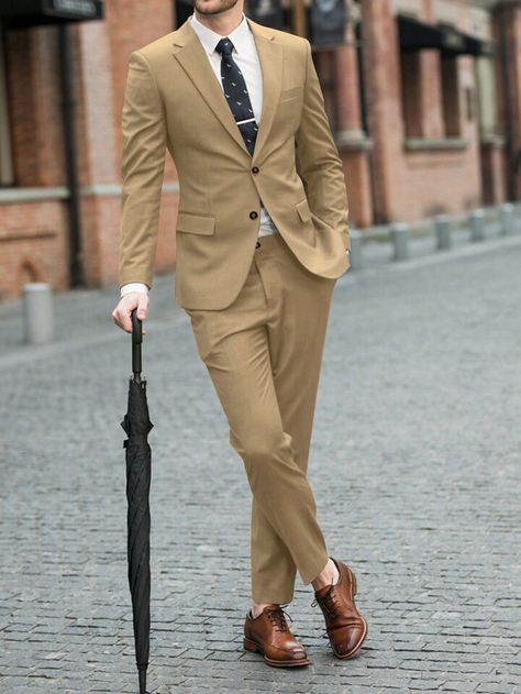 Suit Men, Work Party, Suit Pants, Suit Separates, Khaki Color, Kids Beachwear, Men Clothing, Formal Wear, Fashion Online Shop