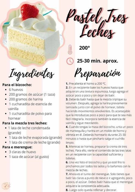 Tres Leches Cake Recipe Authentic, Pastel Tres Leches, Mini Recipes, Tres Leches Cake Recipe, Mexican Sweet Breads, Homemade Cookbook, Cake Hacks, Food Inc, Bake Recipes