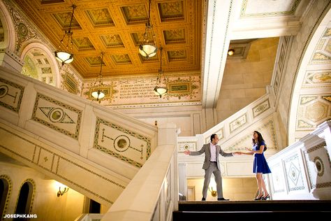 Engagement Session at The Chicago Cultural Center.  Chicago, IL. www.josephkang.net Chicago Cultural Center Engagement, Chicago Photoshoot, Chicago Cultural Center, Chicago Engagement Photos, Dan Reynolds, Chicago Engagement, Cultural Centre, Engagement Pics, Cultural Center