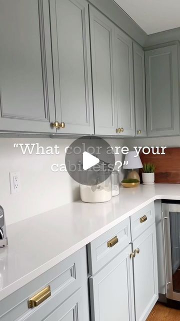 Jenna Shaughnessy on Instagram: "The question I get asked at least once a day - “what color are your cabinets and island?” They are Benjamin Moore Boothbay Gray and one of my favorite shades of blue gray! This paint color looks great on cabinets and adds a moody touch to walls. It’s the perfect mix of gray and blue but sometimes has a smidge of green, too! Have you used Boothbay Gray or would you consider it for your home?  Want to learn more? I have an in depth paint color review with lots of photos to help you out- just comment BLOG POST and I’ll DM you the link! #paintcolors #boothbaygray #benjaminmoore" Boothbay Gray Benjamin Moore Cabinets, Boothbay Gray Benjamin Moore, Benjamin Moore Boothbay Gray, Boothbay Gray, Benjamin Moore Colors, Reno Ideas, Kitchen Cupboards, Home Reno, Benjamin Moore