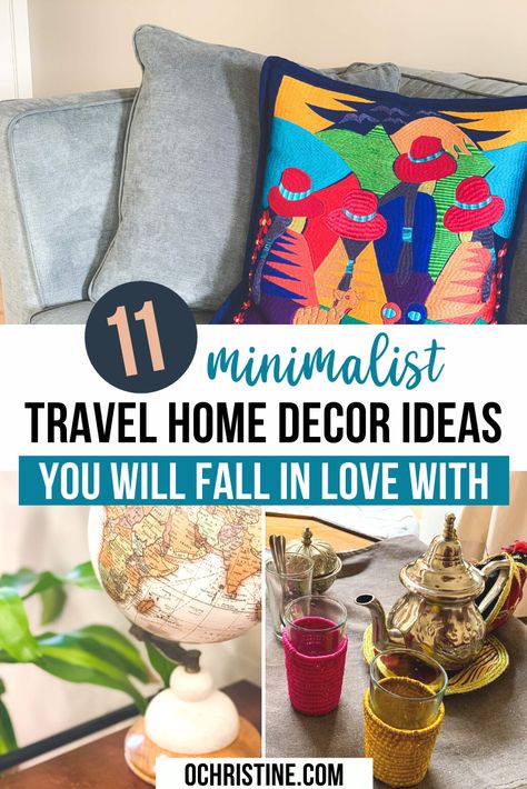 11 Minimalist Travel Themed Home Decor Ideas You'll Love. Decorate your home with minimalist travel decor items to fuel your wanderlust. As we are all spending a lot of time at home these days, it's all the more important to create a relaxing and inspiring space! Travel Home decor | Wanderlust Decor | Minimalist Home Decor | Minimalist home | Travel Themed Home Decor, Wanderlust Decor, Themed Home Decor, Travel Home Decor, Budget Friendly Travel, Virtual Travel, Minimalist Travel, International Travel Tips, Travel Asia