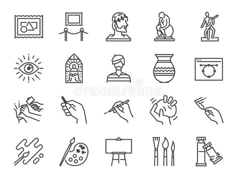 Paint Sculpture, Workshop Icon, Zestaw Ikon, Paint Icon, Education Icon, Color Paint, Icon Set Vector, Free Vector Graphics, Art Icon