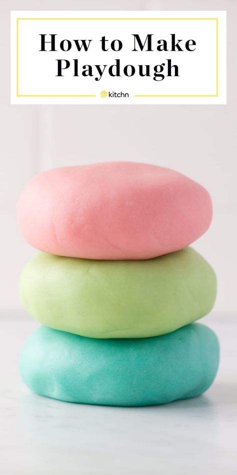 How To Make Playdough | The Kitchn Soft Playdough Recipe, Diy Play Dough, Make Playdough, Cooking Projects, Diy Playdough, Playdough Recipe, Homemade Playdough, Play Dough, Dough Recipe