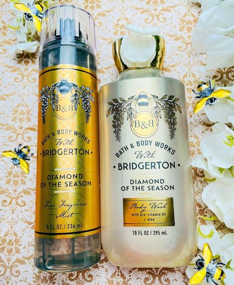 🐝Bath & Body Works + Bridgerton, Diamond of the Season!🐝 Look for my ASMR Reel/YouTube video & ALL my thoughts on this collection… | Instagram Bridgerton Diamond Of The Season, Bath And Body Works Bridgerton, Diamond Of The Season, Bath Stuff, My Posts, Vitamin B5, Beauty Ideas, My Thoughts, Body Mist