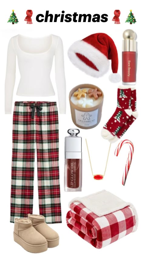 #christmas2024 #fypp Cute Christmas Morning Outfits, Christmas Outfit Ideas Teens, Outfits For Christmas Day, School Christmas Outfits, Xmas Outfits Aesthetic, Christmas Pajama Pants Outfit, Cute Cozy Christmas Outfits, Christmas Aesthetic Outfit Ideas, Christmas Teen Outfits