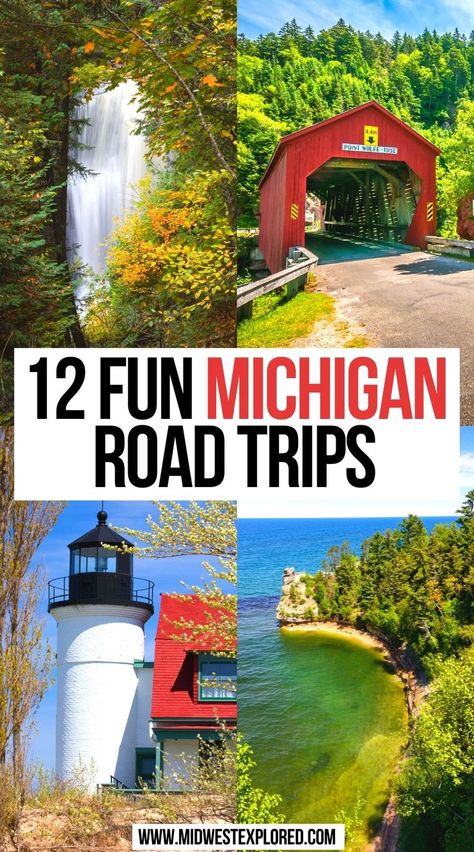 The Ultimate Michigan Road Trip Upper Peninsula Michigan Road Trips, Michigan Day Trips, Michigan Bucket List, Things To Do In Michigan, Up Michigan, Michigan Travel Destinations, Upper Michigan, Michigan Adventures, Upper Peninsula Michigan