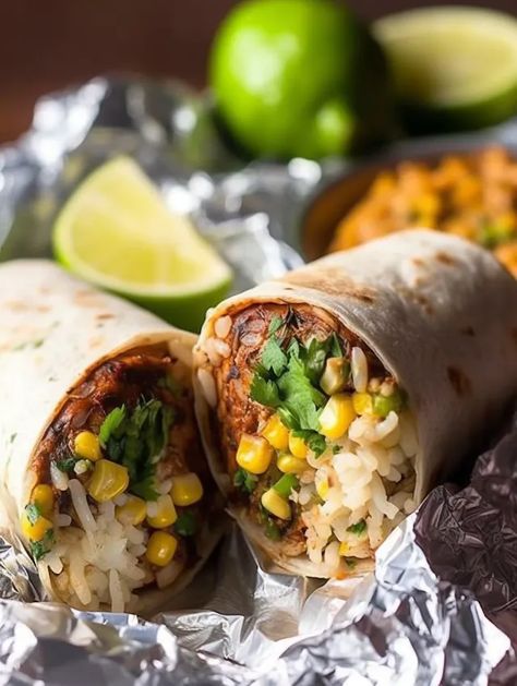 Easy Chicken and Rice Burritos Chicken And Rice Burrito, Chicken Burritos Recipe, Mexican Rice For Burritos, Chicken And Cheese Burrito Recipe, Meal Prep Burritos, Chicken Rice Burrito, Frozen Cheesy Chicken And Rice Burritos, Rice Bean And Cheese Burrito, Chicken Rice And Bean Burritos