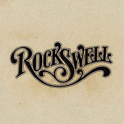 custom typography, 70s style, vintage, retro, logo, t-shirt, Rockswell, classic rock, rock&roll, type, graphic design, music, culture Music Mural, 70s Logo, Music Logo Design, Retro Logo Design, 70s Design, T Shirt Logo Design, Vintage Logos, Shirt Logo Design, Restaurant Logo