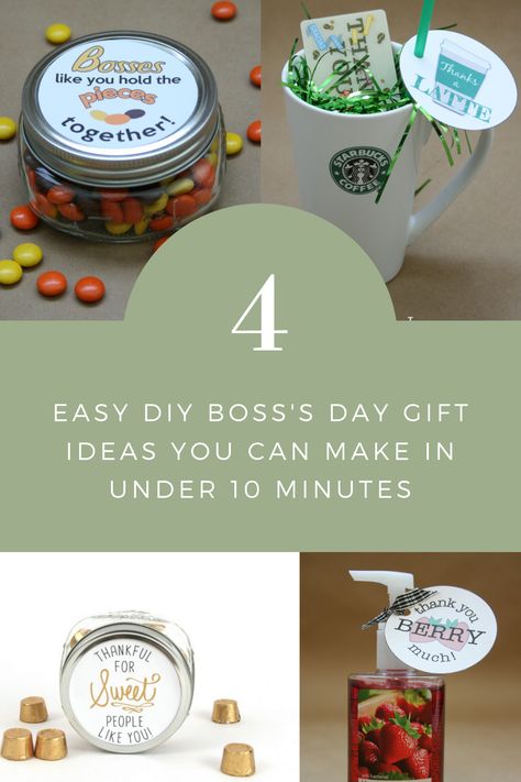 EASY DIY BOSS'S DAY GIFT IDEAS YOU CAN MAKE IN UNDER 10 MINUTES Boss’s Day Gift Ideas Diy, Gifts For Bosses Day, Bosses Day Gifts Diy, Diy Boss Gift Ideas, Bosses Day Theme Ideas, Diy Gifts For Boss Women, Boss’s Day Gifts, Diy Bosses Day Gifts Ideas, Happy Bosses Day Ideas