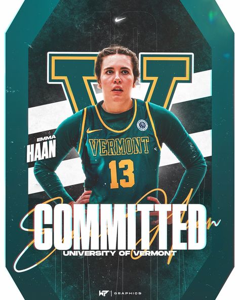 Committed Sports Graphics, Basketball Commitment Graphic, Committed Graphic Sports, Committed Graphic, Commitment Graphic, Graphic Design Classroom, School Sports Posters, Announcement Graphic, Soccer Graphics