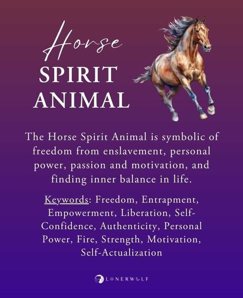 Spirit Animals are helpers, guides, and teachers that help our Souls to expand and evolve. The Horse Spirit Animal is symbolic of freedom from enslavement, personal power, passion and motivation, and finding inner balance in life. Find out more & get your accompanying worksheet! ... #horsespiritanimal Spirit Animal Quotes, Horse Species, Horse Spirit Animal, Magickal Correspondences, Horse Spirit, Spirit Animal Meaning, Animal Meanings, Animal Quiz, Spirit Animal Totem