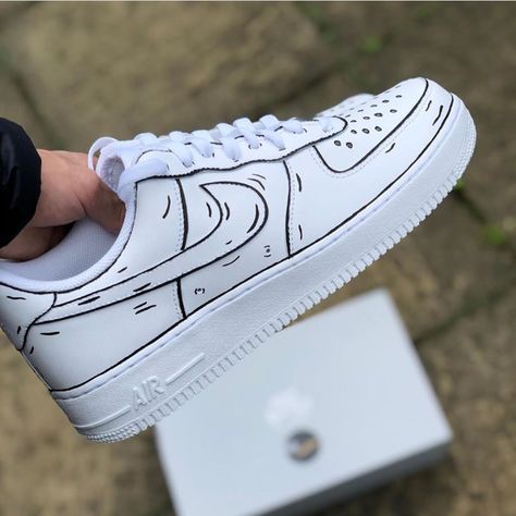 Nike Air Force 1 Wedding, Air Force 1 Wedding, Wedding Cartoon, Shoes Cartoon, Nike Website, Sneaker Trend, Sneaker Outfits, Nike Air Force One, Air Force 1 Custom