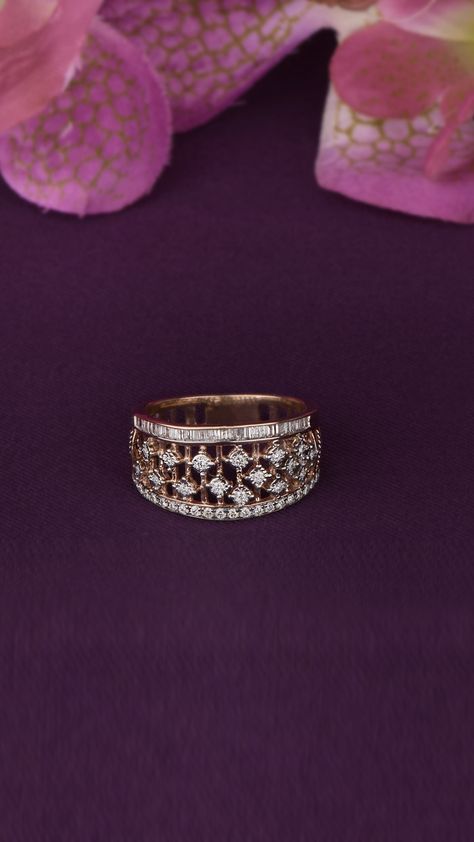 Diamond Ring Designs Indian, Polki Diamond Jewellery, Diamond Ring Designs, Indian Engagement Ring, Diamond Rings For Women, Women's Wedding Bands, Diamond Bracelet Design, Antique Jewellery Designs, Handmade Gold Jewellery