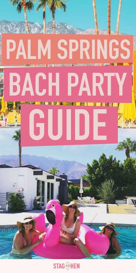 Cabana Pool Party, Palm Springs Bach, Weekend In Palm Springs, Palm Springs Party, Bachelorette Party Activities, Palm Springs Bachelorette Party, Palm Springs Outfit, Palm Springs Aesthetic, Palm Springs Decor