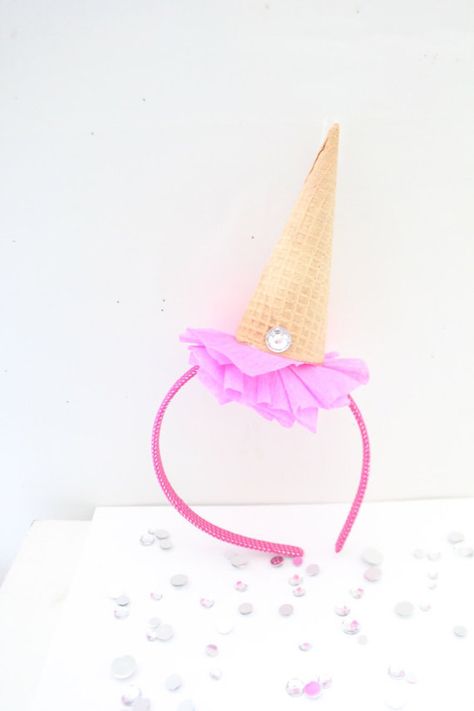 Ice Cream Party Headband/Ice Cream by ThePartyGirlStudio on Etsy Ice Cream Shoppe, Ideas Cumpleaños, Food Icon, Ice Cream Theme, Birthday Inspo, Party Headband, Ice Cream Party, I Scream, Shrek