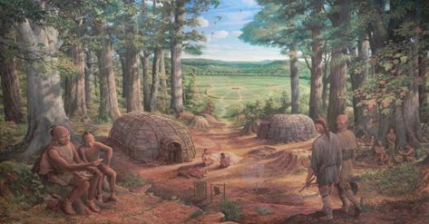 Appalachian Forest, Forest Description, Hopewell Culture, Forest People, India Images, Family Units, Indian Homes, Appalachian Mountains, Forest Art