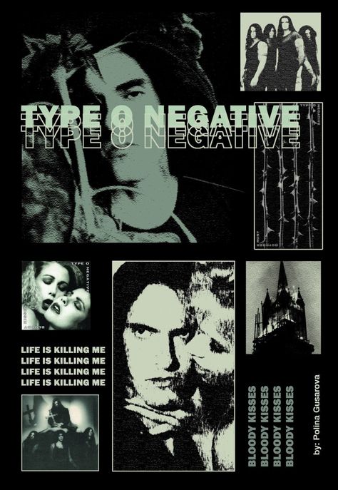 Life is killing me Type 0 Negative, Goth Music, Peter Steele, Type O Negative, Killing Me, Band Posters, New Poster, Aesthetic Images, Room Posters