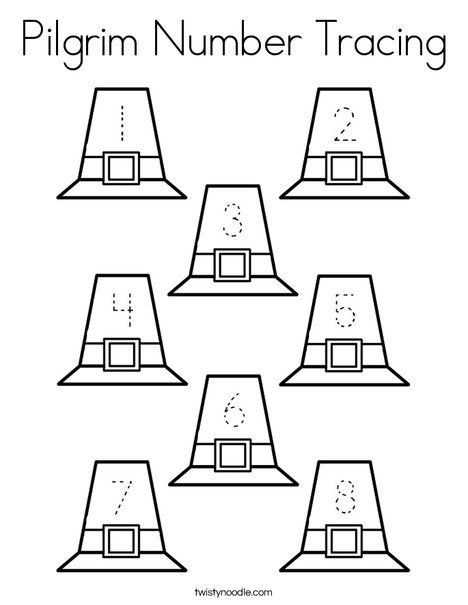 Pilgrim Number Tracing Coloring Page - Twisty Noodle Native American Songs For Preschool, Pilgrim And Indian Preschool, Pilgrim Art Preschool, Pilgrims And Indians Preschool Activities, Pilgrim Theme Preschool, Pilgrim Worksheets Preschool, Pilgrim Lesson Plans Preschool, Pilgrims Preschool Activities, Preschool Pilgrims And Indians