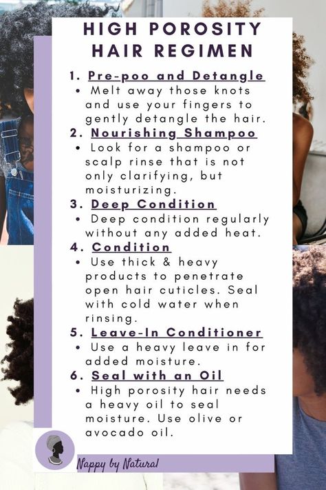 High Porosity Hair Regimen, Natural Hair Journey Growth, Low Porosity Natural Hair, Porous Hair, Straightening Natural Hair, Natural Hair Moisturizer, Healthy Natural Hair Growth, High Porosity Hair, Natural Hair Routine