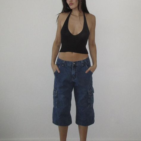 00s wrangler baggy denim capris

blue denim with a... - Depop Baggy Capris, Baggy Denim, Denim Capris, Utility Pockets, Navy Jeans, Casual Denim, Fit Inspo, Sweater Skirt, Snap Button