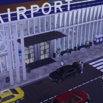 The Sims 4 Airport Cc, Sims 4 Airplane Cc, Sims 4 Airport Cc, Sims 4 Airport, Ts4 Lots, Airports Terminal, Sims 4 Teen, Cc Finds, Sims 4 Mods